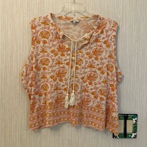 Lucky Brand peachy sleeveless top